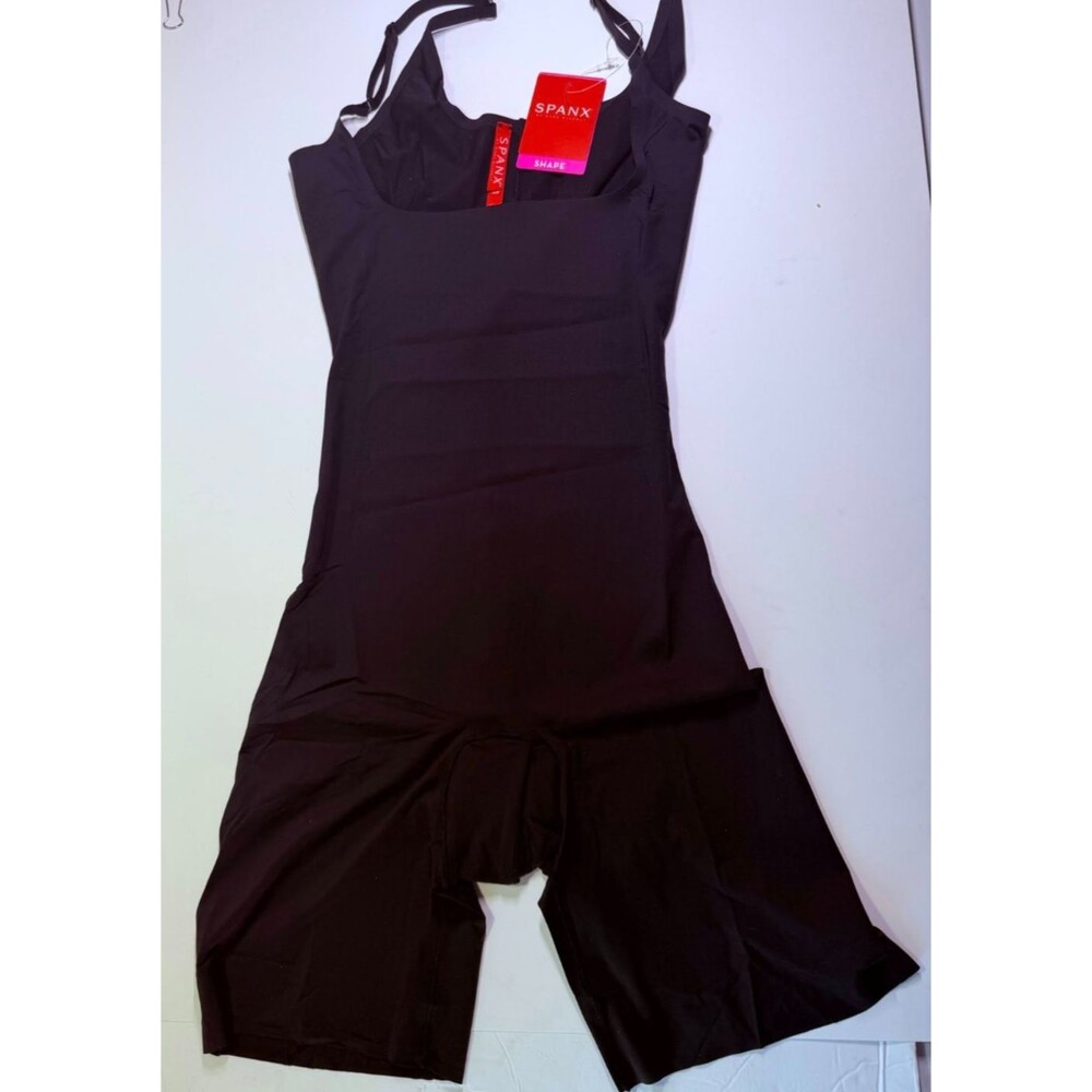 SPANX SmartGrip Open-Bust Full Slip Black S Shapewear Adjustable 10178R